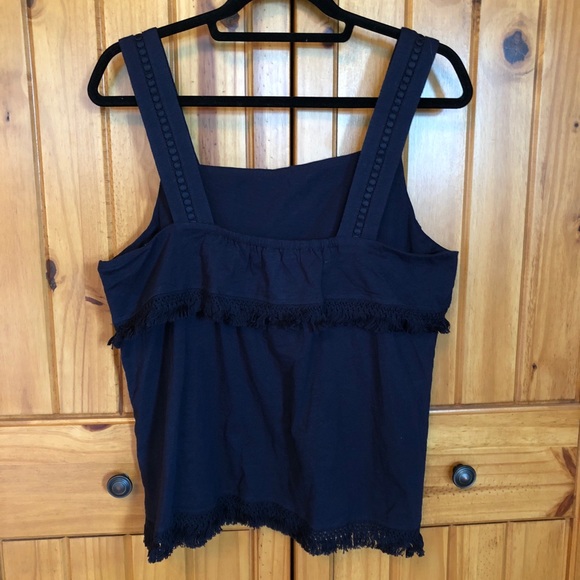 J. Crew Factory Navy Fringe Tank - Picture 2 of 6